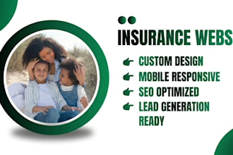 design insurance agency website, insurance broker website