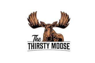design thirsty moose clothing brand logo