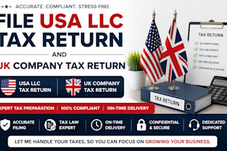 file USA llc tax return and UK company tax return accurately