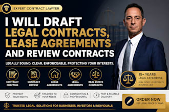 draft legal contracts, lease agreements and review contracts