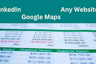 do data extraction and lead generation from google maps and any website