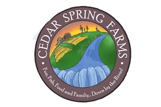create wonderful logo for cedar spring farms