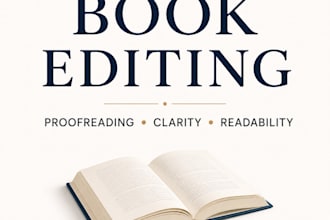 edit and proofread your manuscript or book