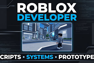 be your roblox developer for scripting, game systems and prototypes