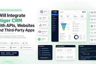 integrate vtiger CRM with apis, websites and third party