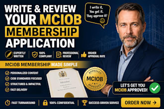 write and review your mciob membership application
