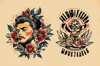 draw aesthetic old school tattoo design