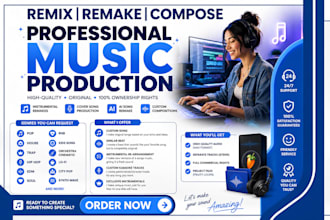 in 24hrs, remake ai song, cover song, produce backing track instrumental