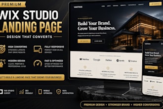 design or redesign wix landing page wordpress website design