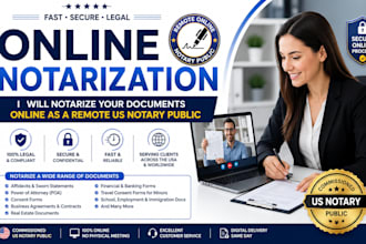 notarize your documents online as a remote US notary public