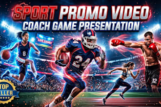 design sport promo intro presentation video coach game sport presentation