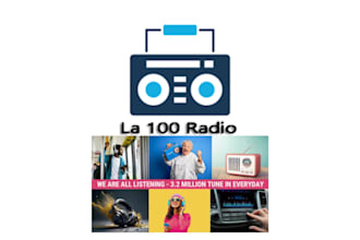 professionally promote and play your song on la 100 fm radio station