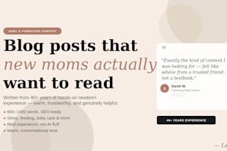 write baby and parenting blog posts that help new moms