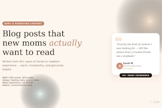 write baby and parenting blog posts that help new moms