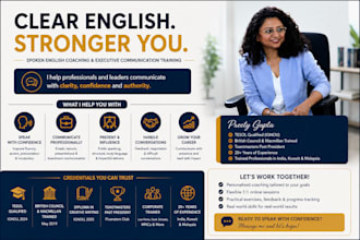 coach you in spoken english, executive communication and professional presence