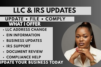 change llc address and update ein with irs