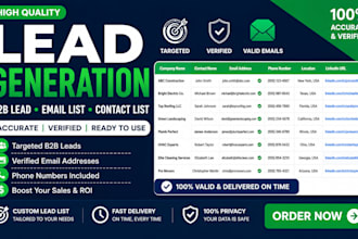 provide targeted b2b prospect lists for cold outreach