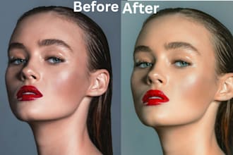 retouch photos and edit high end headshots