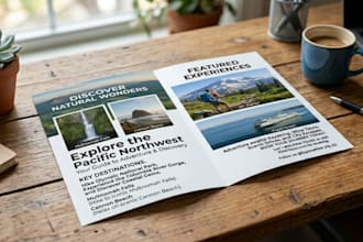design professional brochure design , bifold, trifold