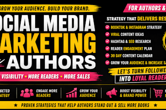 create an ebook social media marketing strategy for authors