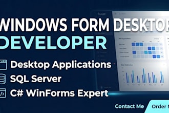 develop custom windows forms desktop application in c sharp