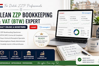 clean zzp bookkeeping and vat in exact online and moneybird for dutch businesses