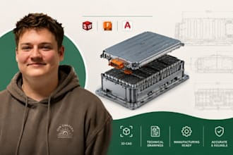 ev battery cad, automotive drawing, vehicle blueprint solidworks pro expert team