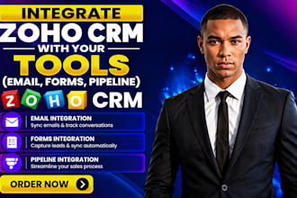 zoho CRM integration, email integration, form CRM sync, pipeline connector