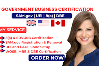 do sam gov uei cage code wosb mbe dbe 8a certification registration