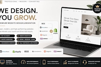 wordpress to shopify wix squarespace magento to shopify or woocommerce migration