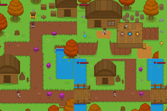 design 2d game art pixel tileset platformer tile map topdown environment