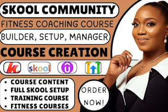 setup fitness skool community and create your workout coaching course curriculum