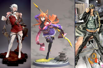 print and paint action figure warhammer 40k 3d figurine miniature anime figure