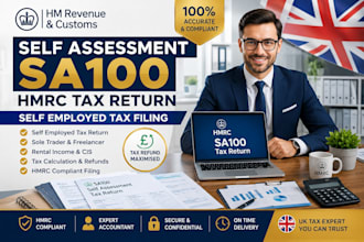 do self assessment sa 100,hmrc tax return, vat, bookkeeping for self employed