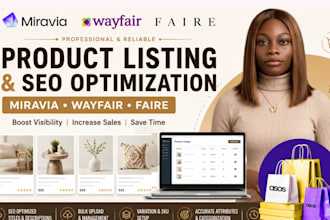 optimize miravia faire miraki rangeme ebay chairish seo product listing poshmark