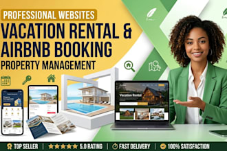 create a vacation rental website, property management website, airbnb website