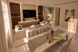 realistic interior space villas and floor plans