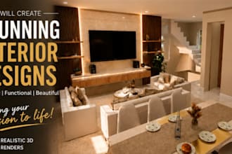 realistic interior space villas and floor plans
