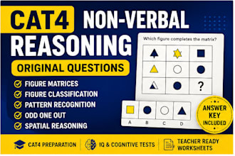 create original cat4 non verbal reasoning questions