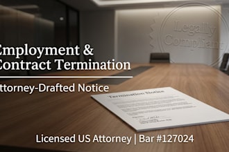 draft an employment or contract termination notice