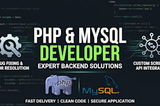 fix PHP errors, bugs, and develop custom web applications