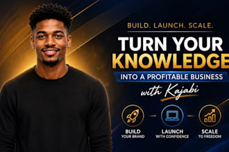 design kajabi website, kajabi sales funnel and online course
