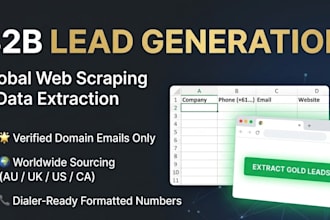 do universal b2b lead generation and targeted web scraping