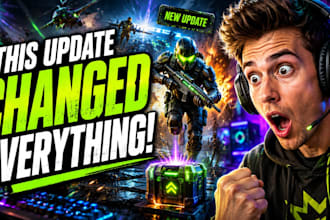 design viral gaming youtube thumbnails for fortnite cod pubg with high CTR