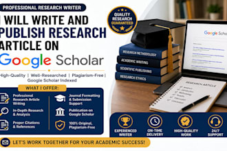 write and publish research article on google scholar