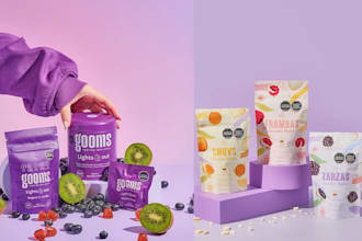 design a premium snack packaging design