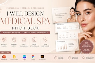 design medical spa pitch deck aesthetic medicine cosmetic dermatology deck