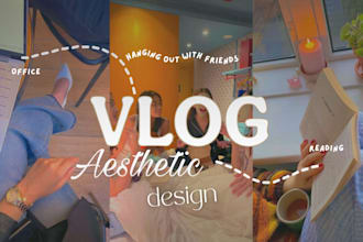 design an aesthetic beautiful vlog thumbnail for you