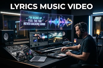 make ai animated lyrics video with 3d visual storytelling