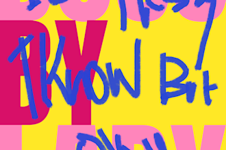 design a bold acid graphic or retro pop art poster